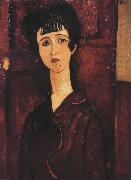 Portrait of a Girl (mk39) Amedeo Modigliani
